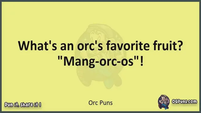 Video thumbnail for Orc - Jokes, Puns, Wordplays, and Laughter