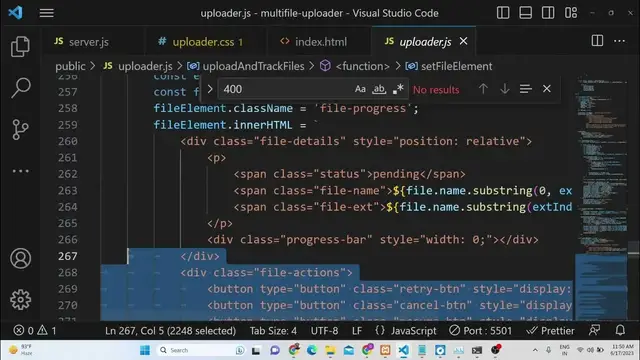 Video thumbnail for Node.js Express Resumable Multi-File Uploads Using Busboy in AJAX & XMLHttpRequest in Browser