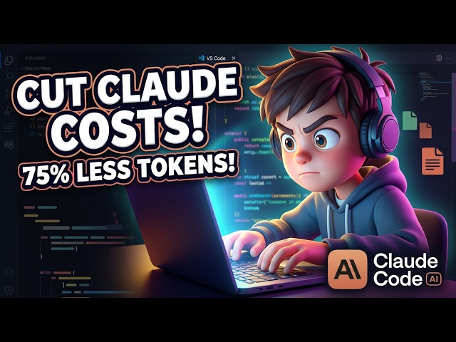 Video thumbnail for Caveman: Cut 75% of Claude Code Tokens With One Skill | Never hit Claudes Usage Limit Again