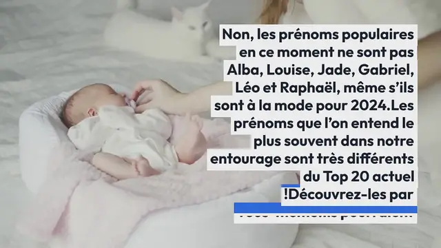 Video thumbnail for Quels sont les 20 prénoms filles et garçons les plus portés aujourd’hui ?