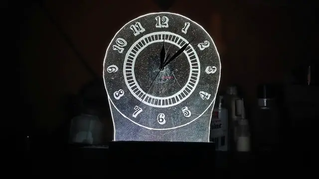Video thumbnail for How To Make 3D Illusion Clock | Night Vision Clock