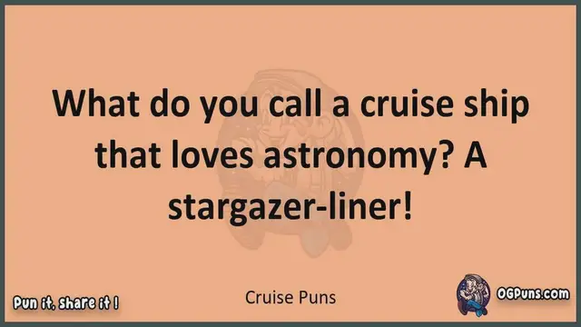 Video thumbnail for Cruise - Jokes, Puns, Wordplays, and Laughter