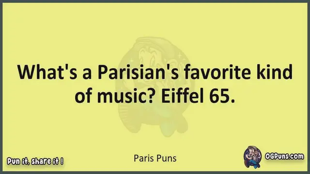 Video thumbnail for Paris - Jokes, Puns, Wordplays, and Laughter