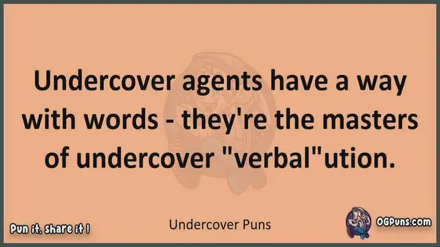 Video thumbnail for Undercover - Jokes, Puns, Wordplays, and Laughter