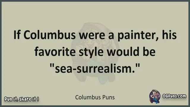 Video thumbnail for Columbus - Jokes, Puns, Wordplays, and Laughter