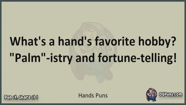 Video thumbnail for Hands - Jokes, Puns, Wordplays, and Laughter