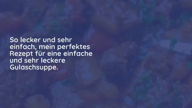 Video thumbnail for Gulaschsuppe – einfaches Rezept zum selber Kochen