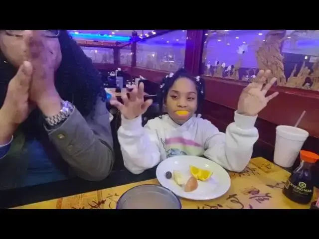 Video thumbnail for Rontryelle clowning at Asian restaurant