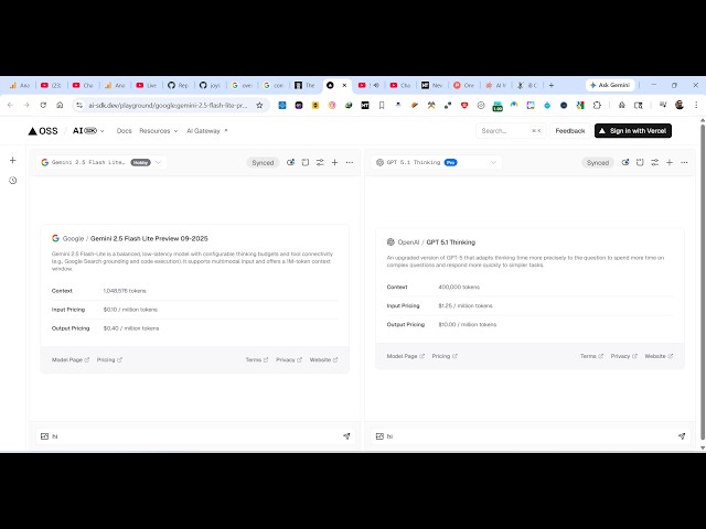 Video thumbnail for This Vercel ai-sdk.dev AI Playground to Compare AI Models in Realtime and Build Full Stack Apps FREE
