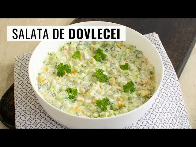 Video thumbnail for Ușoară și răcoritoare! Salată de dovlecei cu iaurt grecesc, porumb și usturoi