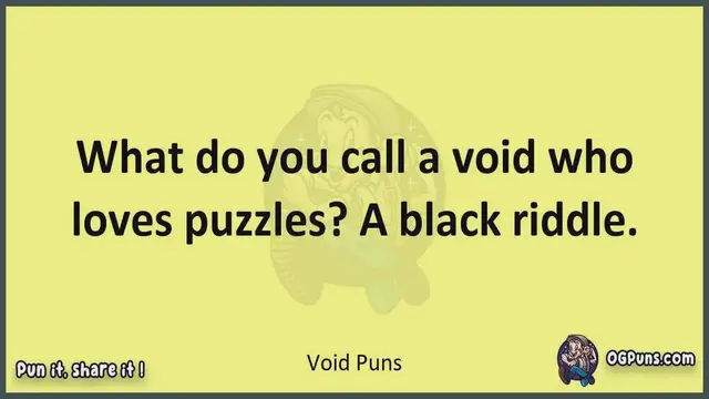 Video thumbnail for Void - Jokes, Puns, Wordplays, and Laughter