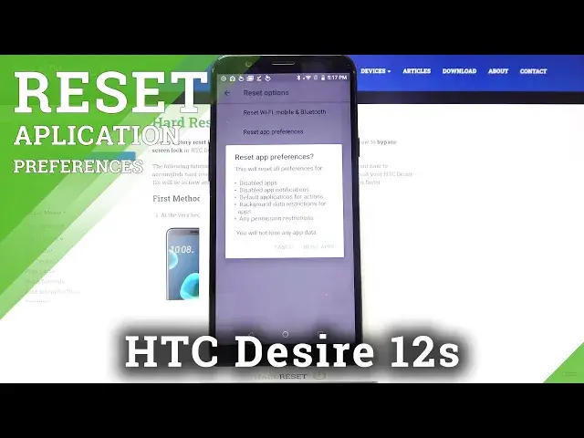Video thumbnail for Reset App Preferences - HTC Desire 12s Programs Settings