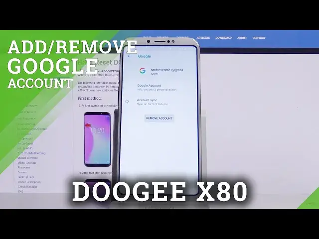 'Video thumbnail for How to Add and Remove Google Account on DOOGEE X80 – Set Up Google User'