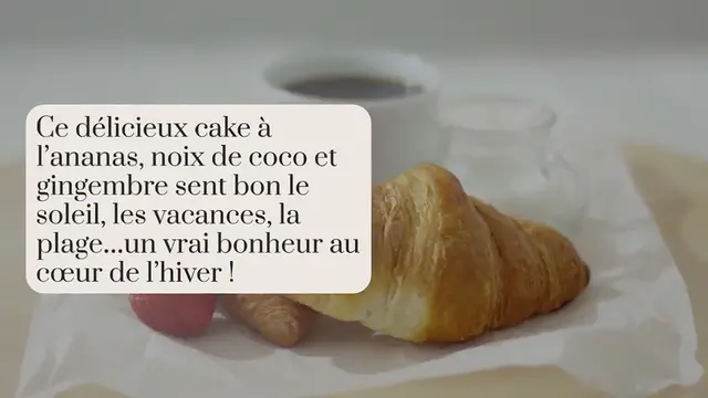 Video thumbnail for Cake des îles à l’ananas caramélisé, coco et gingembre