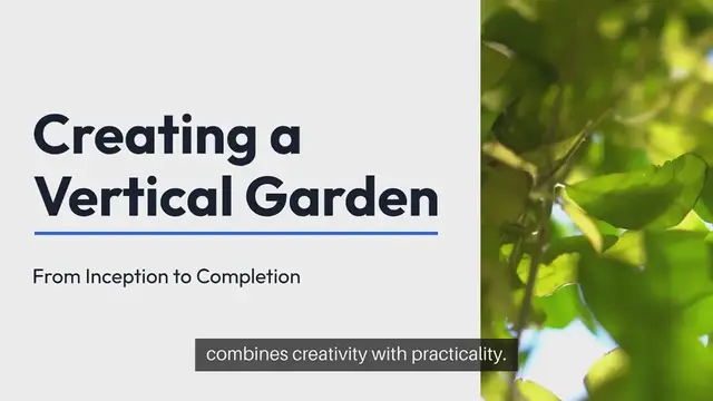 Video thumbnail for Vertical Garden DIY From Start to Finish