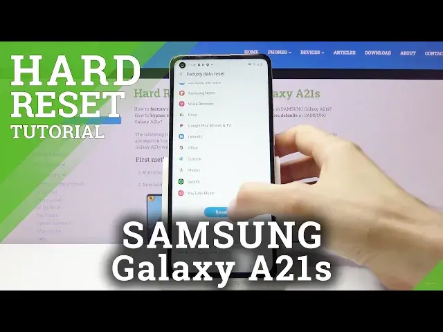 'Video thumbnail for How to Perform Hard Reset Operation in Samsung Galaxy A21s – Reset from Settings'
