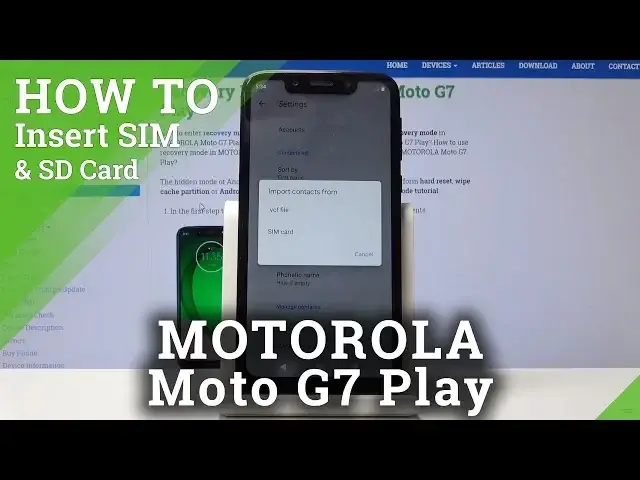 Video thumbnail for How to Transfer Contacts in Motorola Moto G7 Play - Import / Export Contacts
