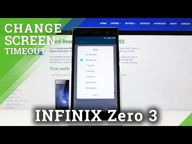 'Video thumbnail for How to Set Screen Timeout in INFINIX Zero 3 – Blackout Time'