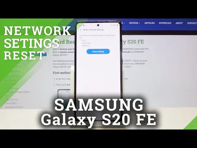 'Video thumbnail for How to Reset Network Settings in SAMSUNG Galaxy S20 FE – Restore Network Settings'