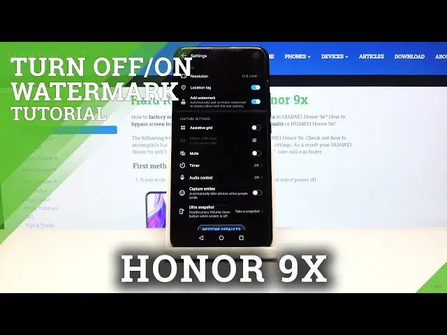 Video thumbnail for How to Deactivate Camera Watermark in HONOR 9x – Camera Config