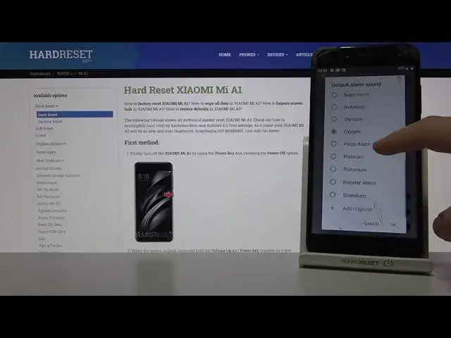 Video thumbnail for Default Alarm Tones on Xiaomi Mi A1 – Available Sounds of Alarms