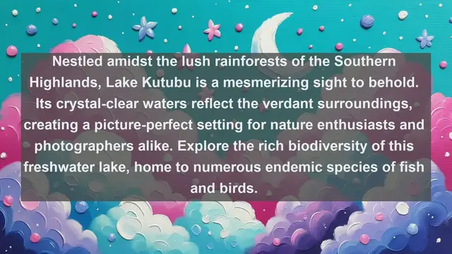 Video thumbnail for Exploring Natural Wonders: Top 10 Famous Lakes in Papua New Guinea