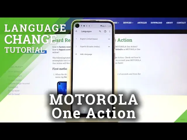 Video thumbnail for How to Change Languages in MOTOROLA One Action