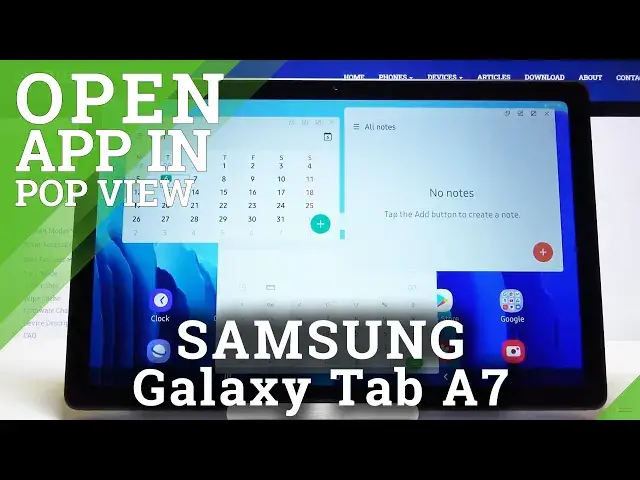 'Video thumbnail for Apps in Pop Up View on SAMSUNG Galaxy TAB A7 - Windowed Mode'