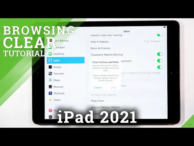 Video thumbnail for How to Reset Safari Data on iPad 9th Gen (2021) - Clear History and Browser Data