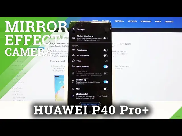 'Video thumbnail for How to Turn Off Mirror Effect in HUAWEI P40 Pro+ - Mirror Reflection'