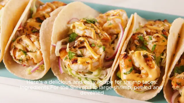 Video thumbnail for Shrimp tacos recipe