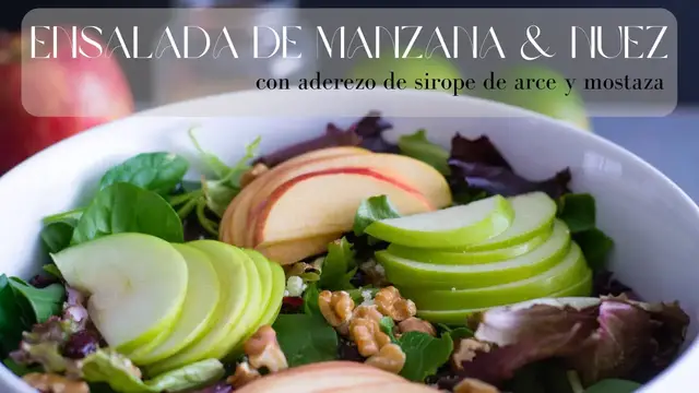 Video thumbnail for ENSALADA DE MANZANA CONO NUECES | Cómo Hacer Una Ensalada de Manzana | SyS