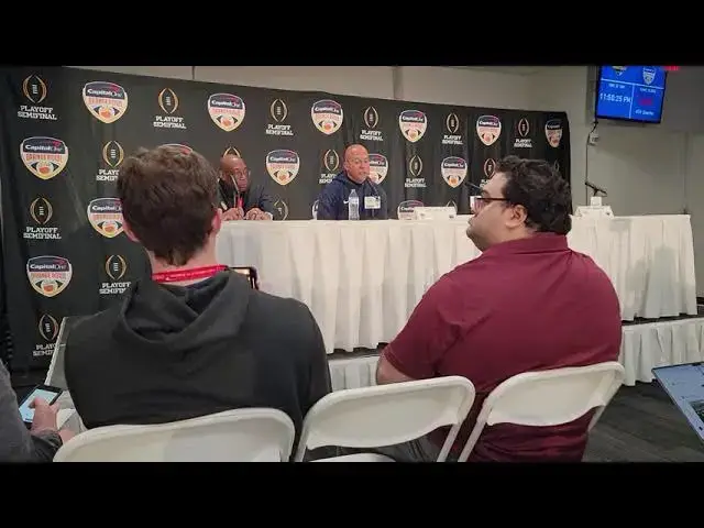 Video thumbnail for Postgame 2025 Orange Bowl Penn State press conference