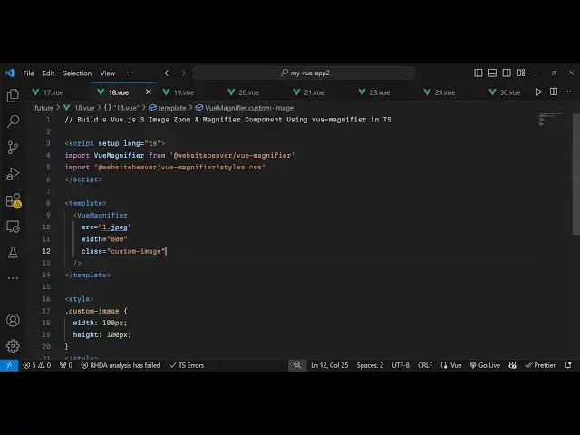 Video thumbnail for Build a Vue.js 3 Image Zoom & Magnifier Component Using vue-magnifier in TS