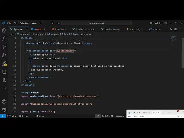 Video thumbnail for Vue.js 3 vue-bottom-sheet Example to Build Bottom Sheet Footer Swipe Menu in Browser