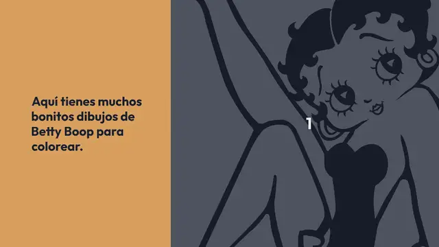 Video thumbnail for Betty Boop para colorear