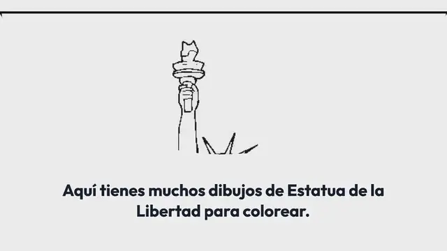 Video thumbnail for Estatua de la Libertad para colorear
