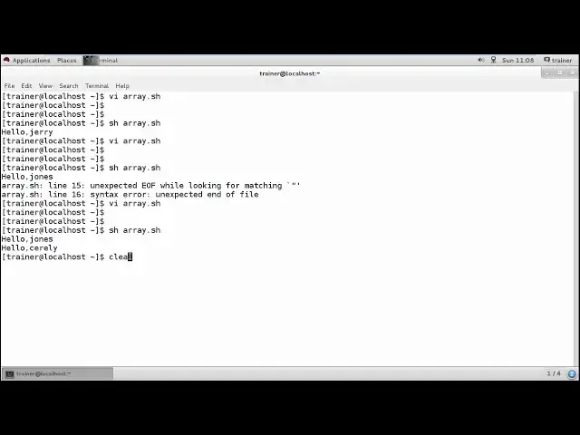 Video thumbnail for Linux - Shell arrays