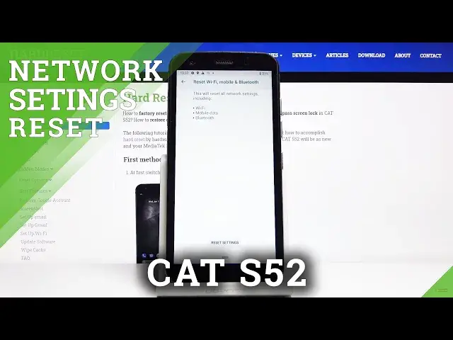 'Video thumbnail for How to Reset Network Settings in CAT S52 - Remove Wi-Fi Customization'