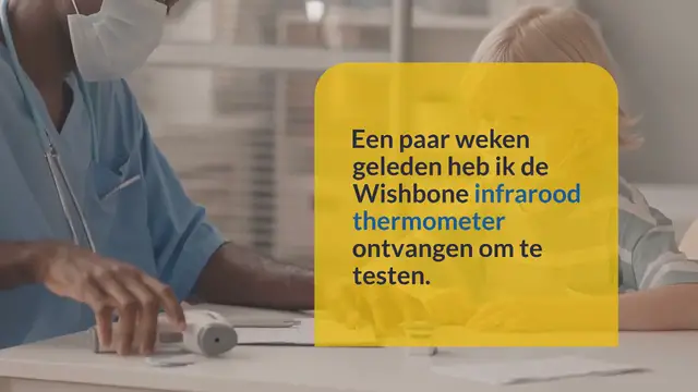 Video thumbnail for Koorts meten met Wishbone infrarood thermometer, uitgebreide test