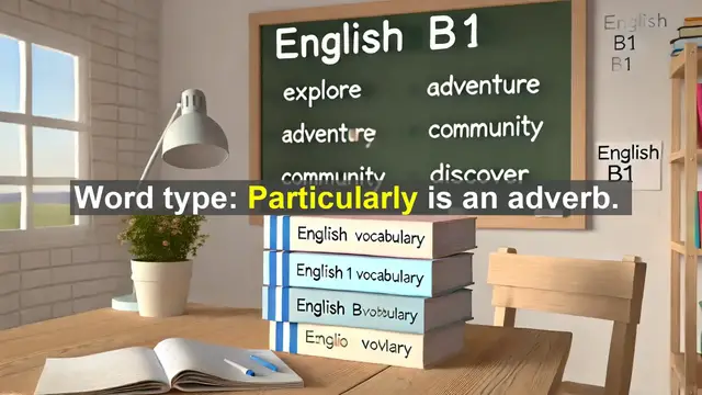Video thumbnail for 2500 Must Know CEFR B1 Vocabulary - How to Use 'Particularly' in English: Meaning and Examples