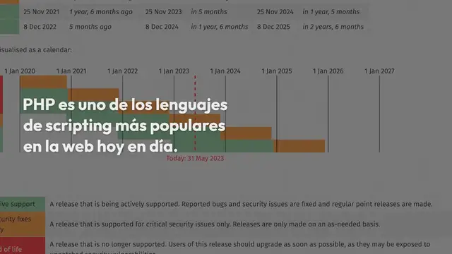 Video thumbnail for Por Qué Debería Usar Versiones De PHP Compatibles