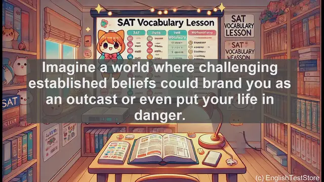 Video thumbnail for 5000 Must Know SAT Vocabulary - SAT Vocab: 'Heretic' - Challenging Established Beliefs