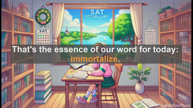 Video thumbnail for 5000 Must Know SAT Vocabulary - Immortalize: Making Memories Last Forever