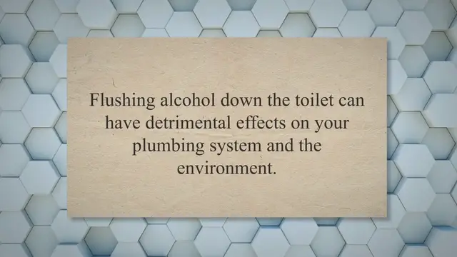'Video thumbnail for Flush or Fiasco: Unveiling the Truth About Flushing Alcohol and Protecting Your Plumbing System'