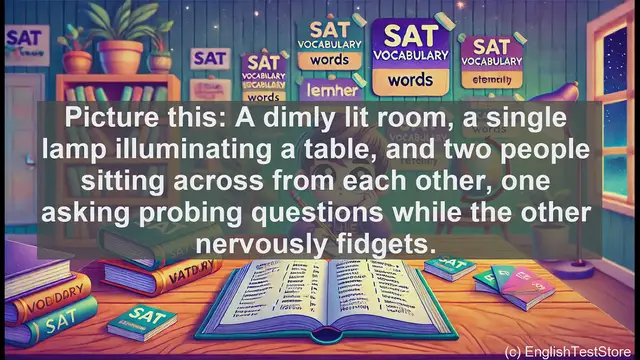 Video thumbnail for 5000 Must Know SAT Vocabulary - SAT Vocabulary: Understanding 'Interrogate'