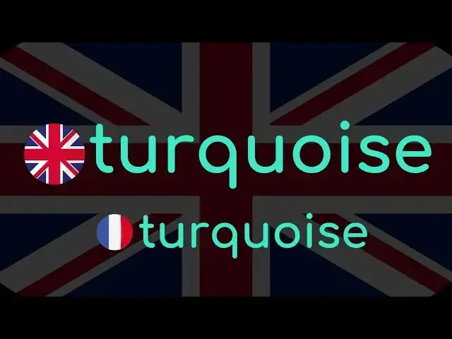 Video thumbnail for Comment prononcer « turquoise » en anglais