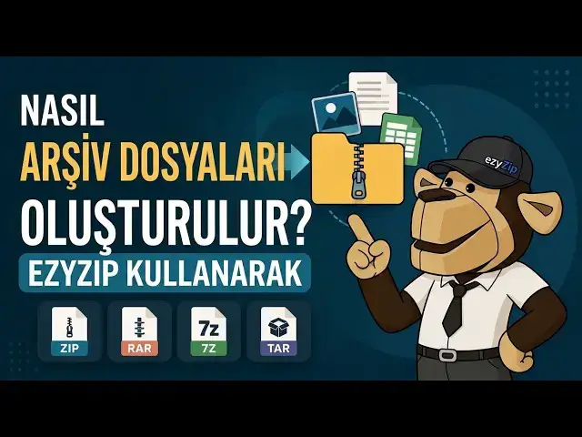 Video thumbnail for 📦 ezyZip ile Çevrimiçi Ücretsiz Arşiv Dosyası Nasıl Oluşturulur | Yazılım Kurulumu Gerekmez