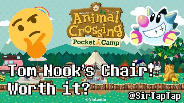 Video thumbnail for Animal Crossing Pocket Camp: Tom Nook's Chair IAP! Worth it?