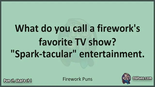 Video thumbnail for Firework - Jokes, Puns, Wordplays, and Laughter